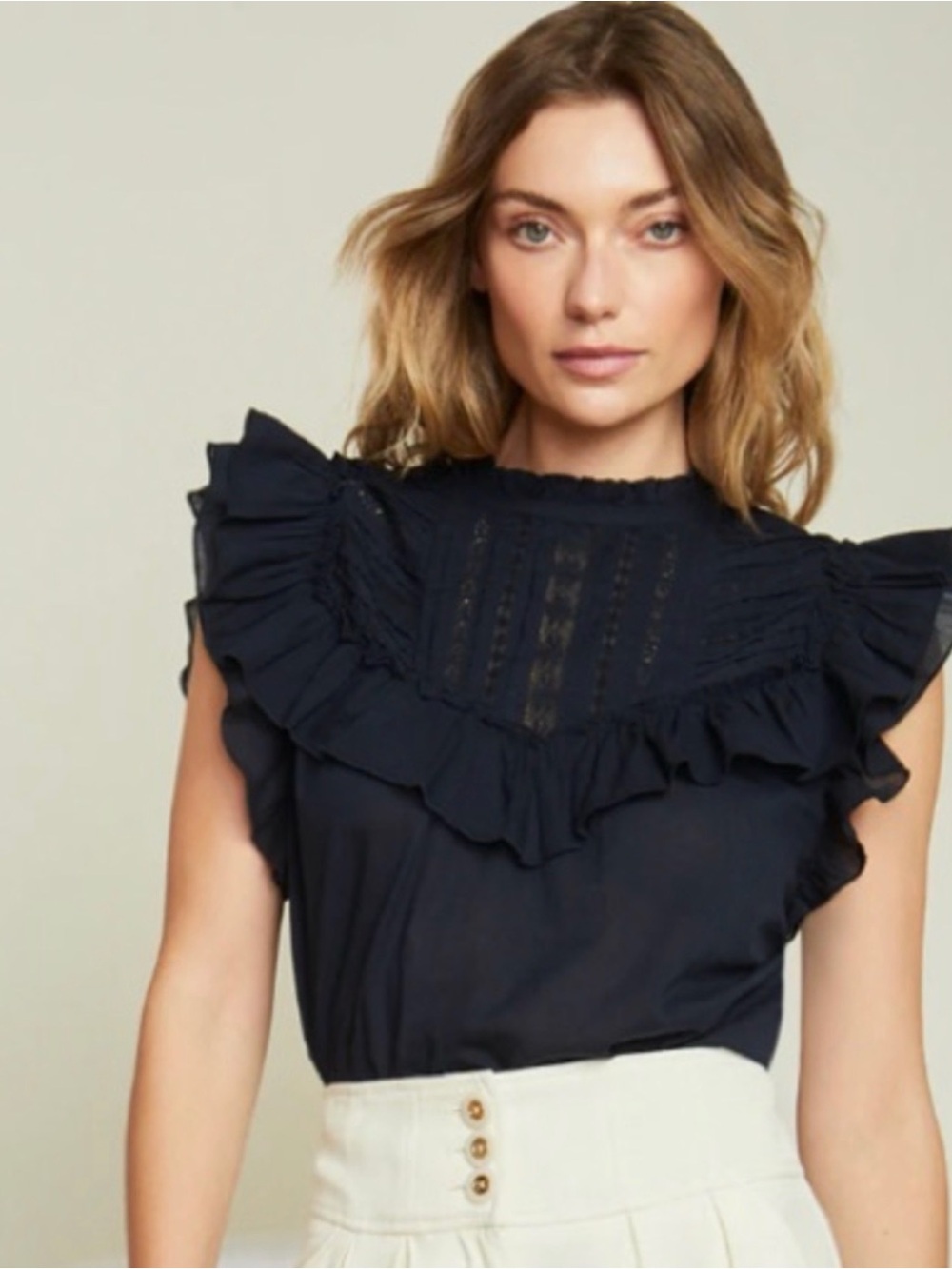 Veronica Beard navy blue top size 0